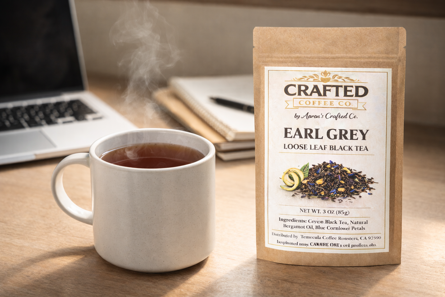 Earl Grey Loose Leaf Black Tea - Citrus & Bergamot Classic