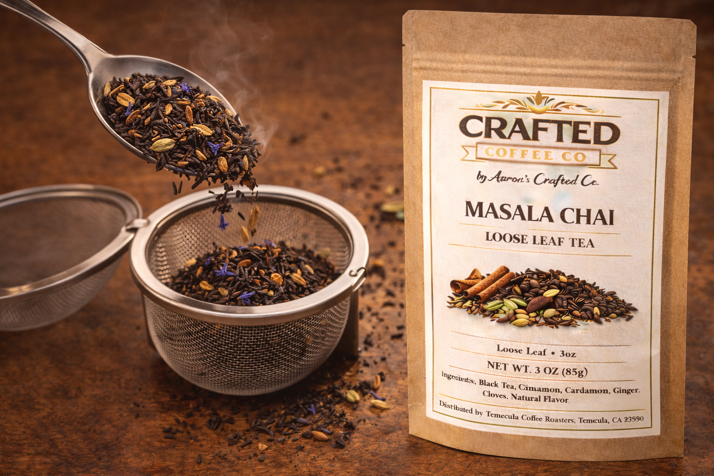 Masala Chai Loose Leaf Tea - Bold & Spicy Comfort