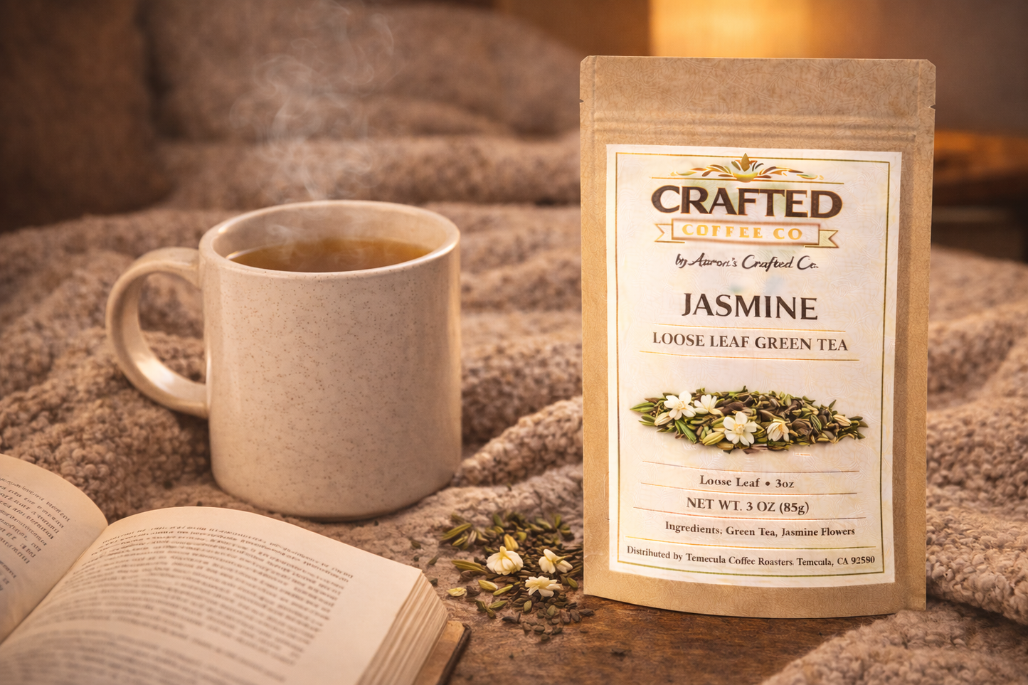 Jasmine Loose Leaf Green Tea - Floral & Silky Smooth