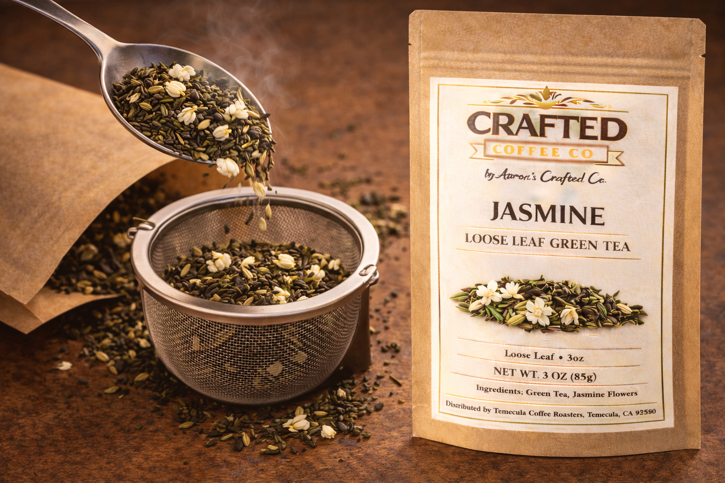 Jasmine Loose Leaf Green Tea - Floral & Silky Smooth