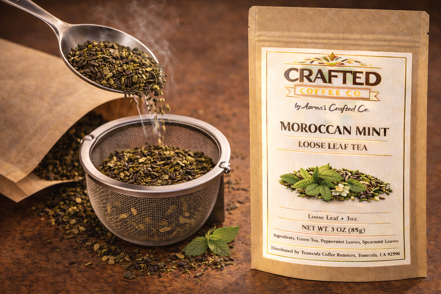 Moroccan Mint Loose Leaf Tea - Fresh & Refreshing Mint