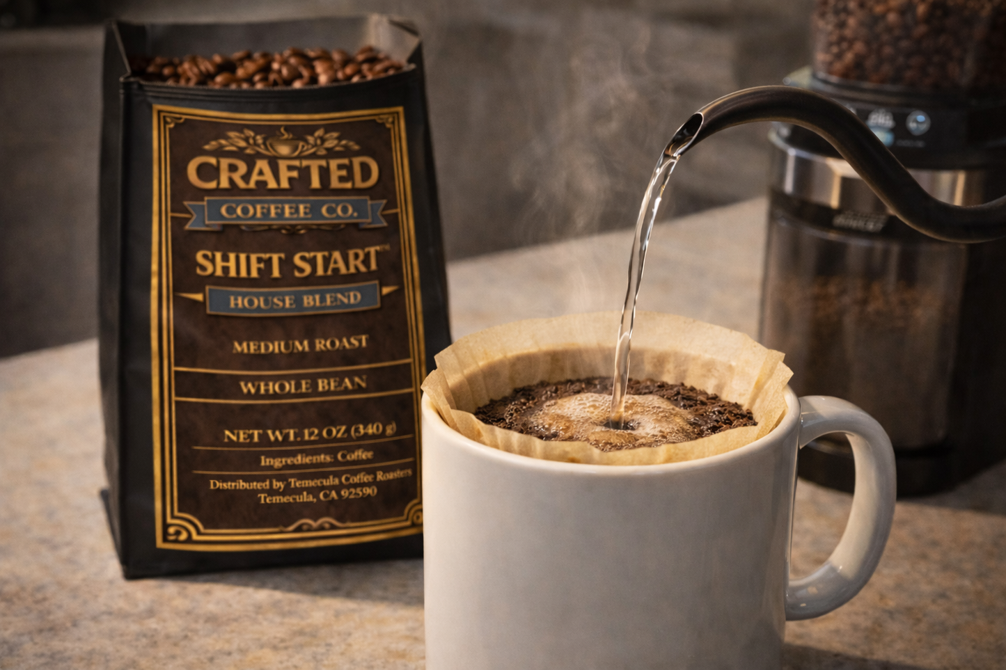 Shift Start™ House Blend Coffee - Medium Roast for Daily Workdays