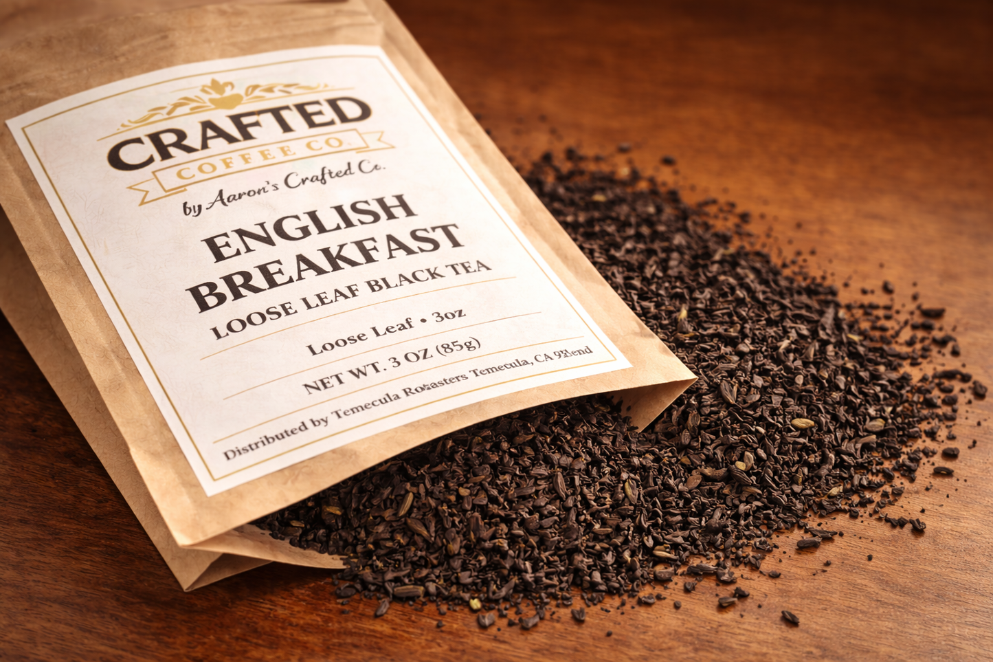 English Breakfast Loose Leaf Black Tea - Strong & Rustic Classic
