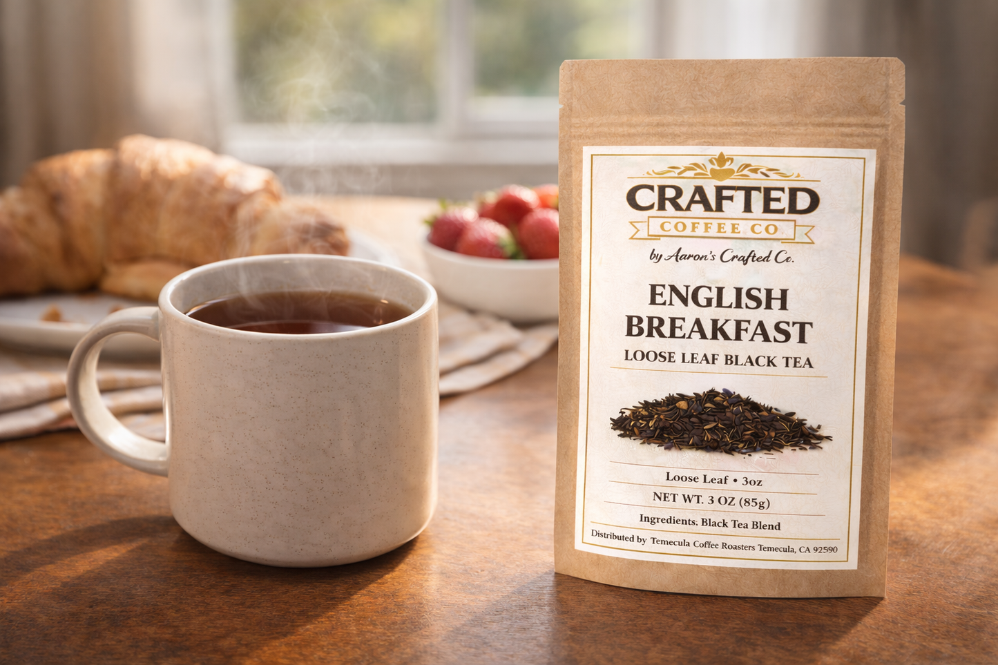 English Breakfast Loose Leaf Black Tea - Strong & Rustic Classic