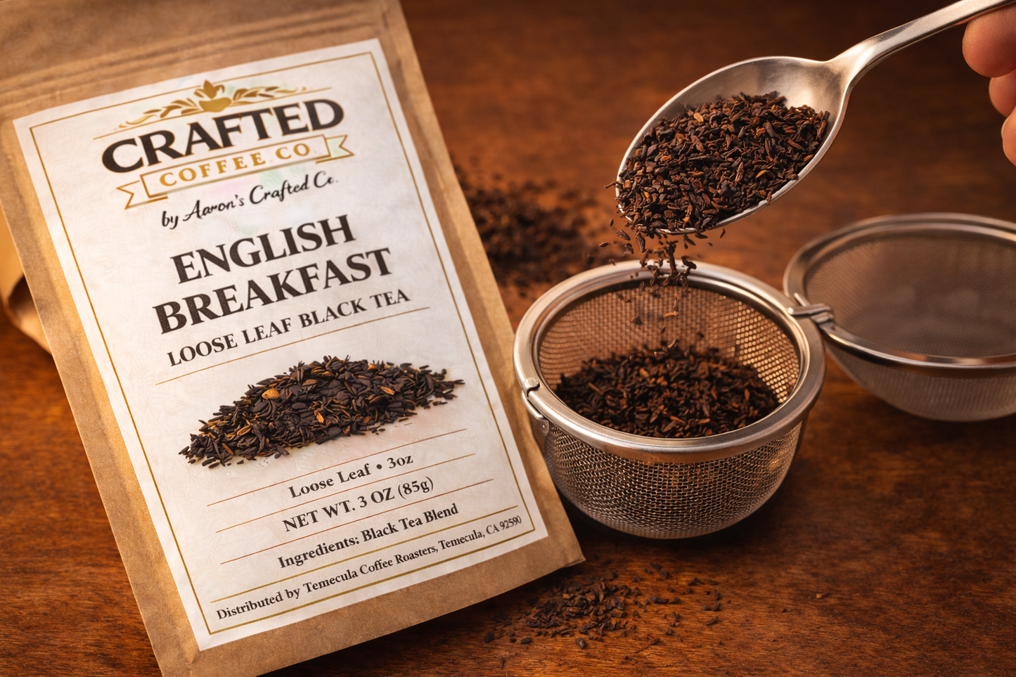 English Breakfast Loose Leaf Black Tea - Strong & Rustic Classic