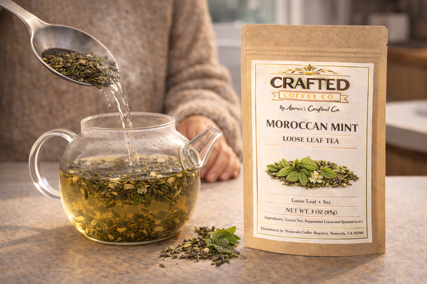 Moroccan Mint Loose Leaf Tea - Fresh & Refreshing Mint