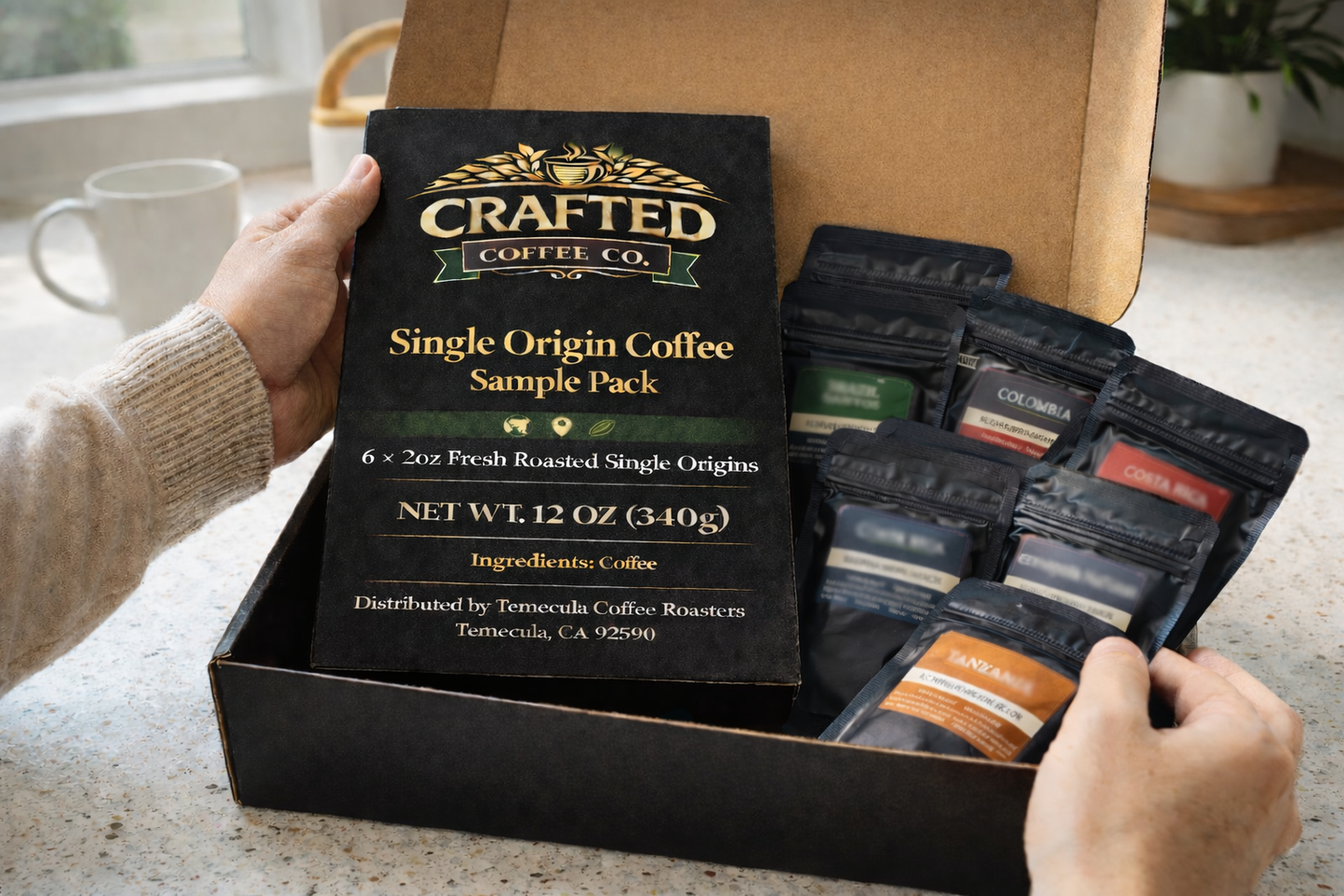 Single Origin Coffee Sample Pack - Try 6 Premium Coffees