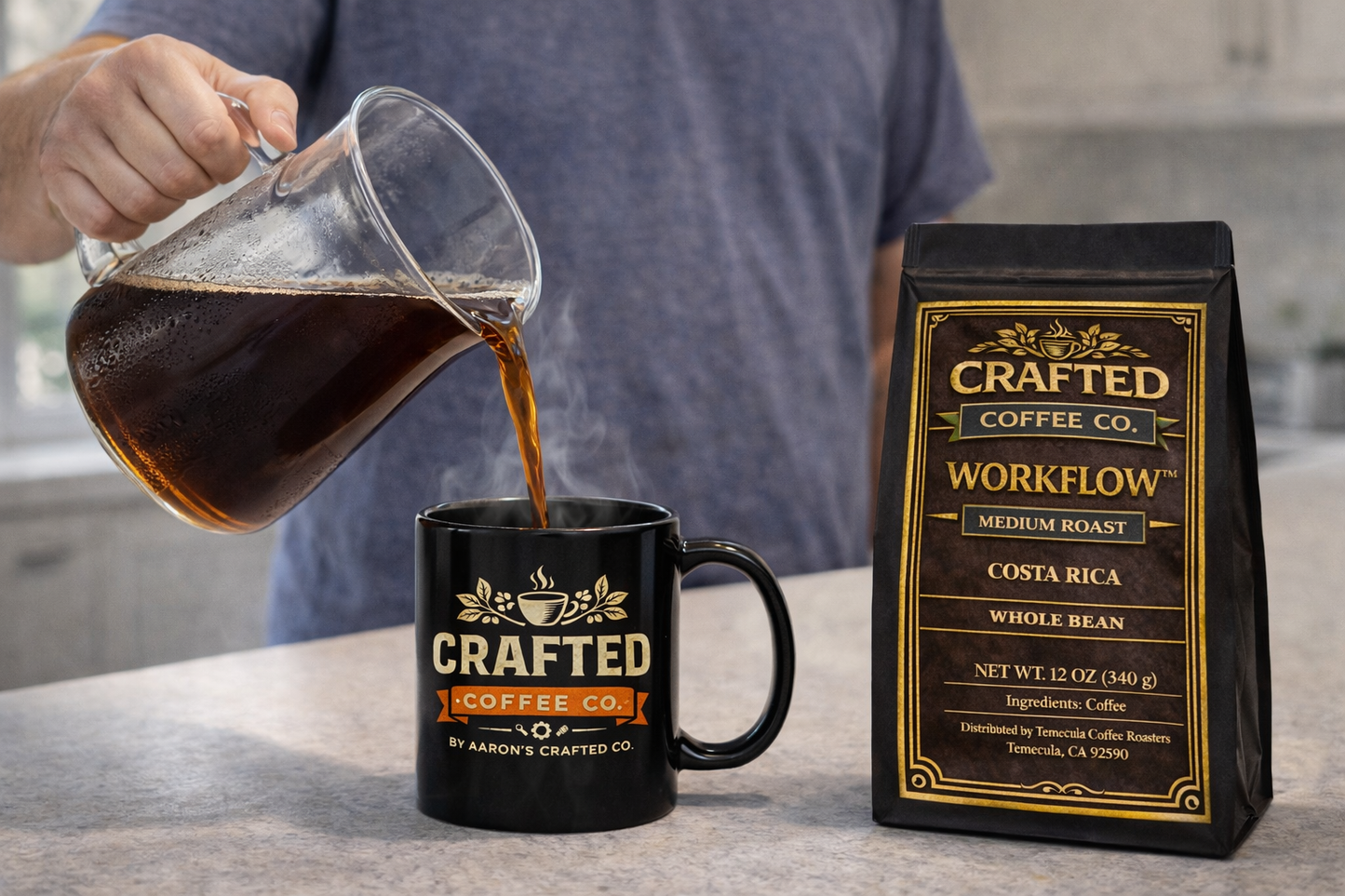 Workflow™ Costa Rica Coffee - Vibrant Medium Roast for Steady Days