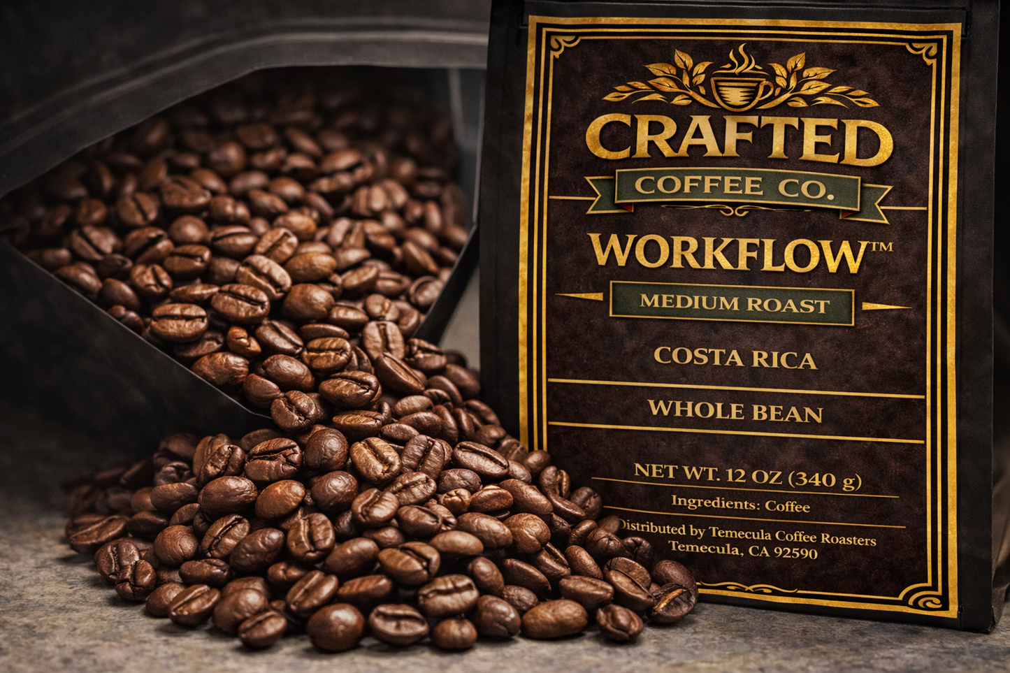Workflow™ Costa Rica Coffee - Vibrant Medium Roast for Steady Days