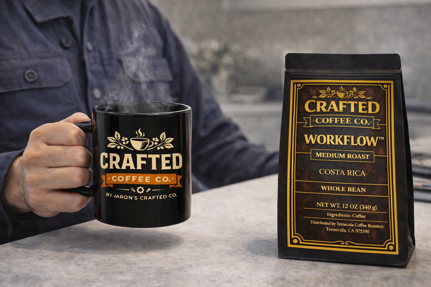 Workflow™ Costa Rica Coffee - Vibrant Medium Roast for Steady Days