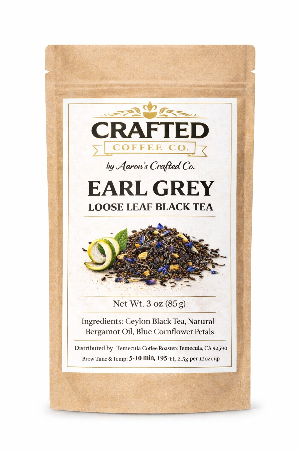 Earl Grey Loose Leaf Black Tea - Citrus & Bergamot Classic